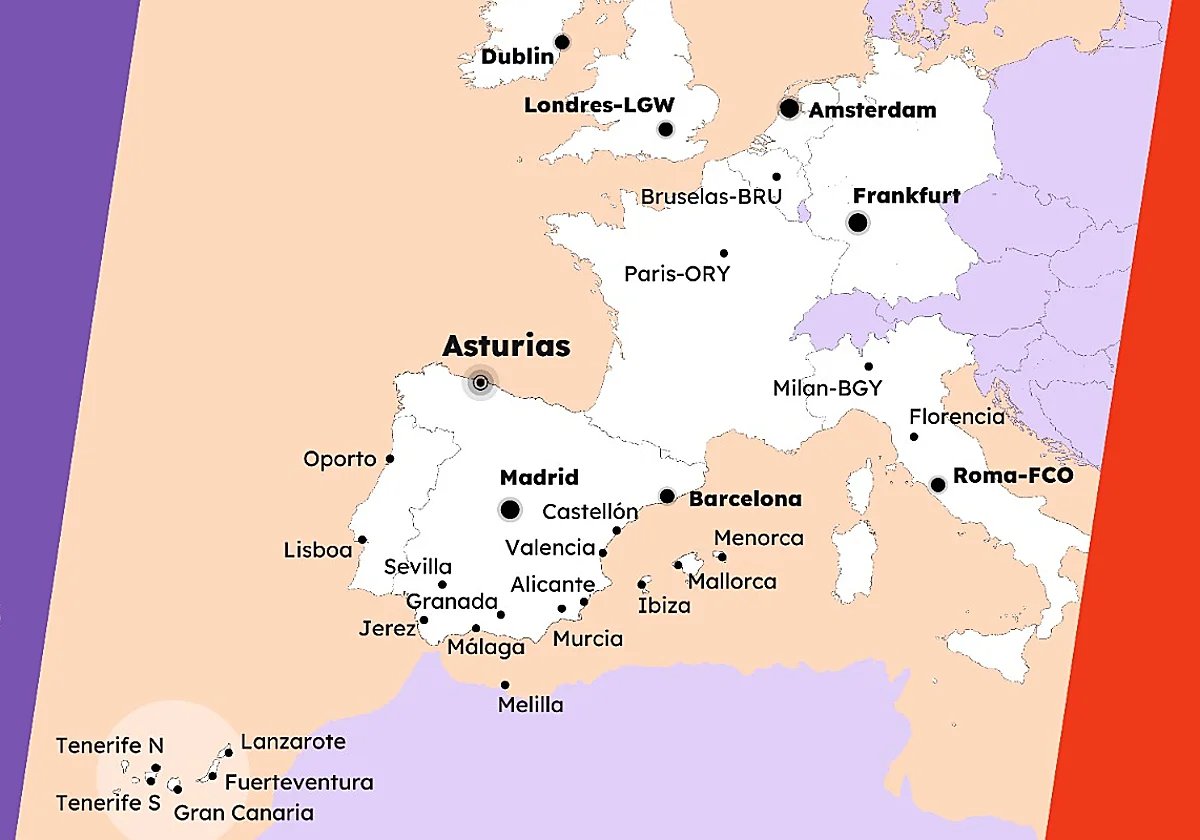 ⚠️El Principado, a través de la Plataforma de Contratos del Estado, ha colgado la adjudicación de la licitación que comprende las rutas de Lisboa, Oporto, Roma, Florencia, Milán, Bruselas, Ámsterdam, París y Dublín.

Ha habido alguna sorpresa y es que mientras las rutas de
