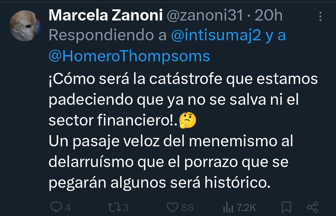 Sobre los despidos en el Banco 🏦  Nación, alguien que le explique a Marce que en el sector financiero el empleado bancario está más al pedo que claraboya de submarino.