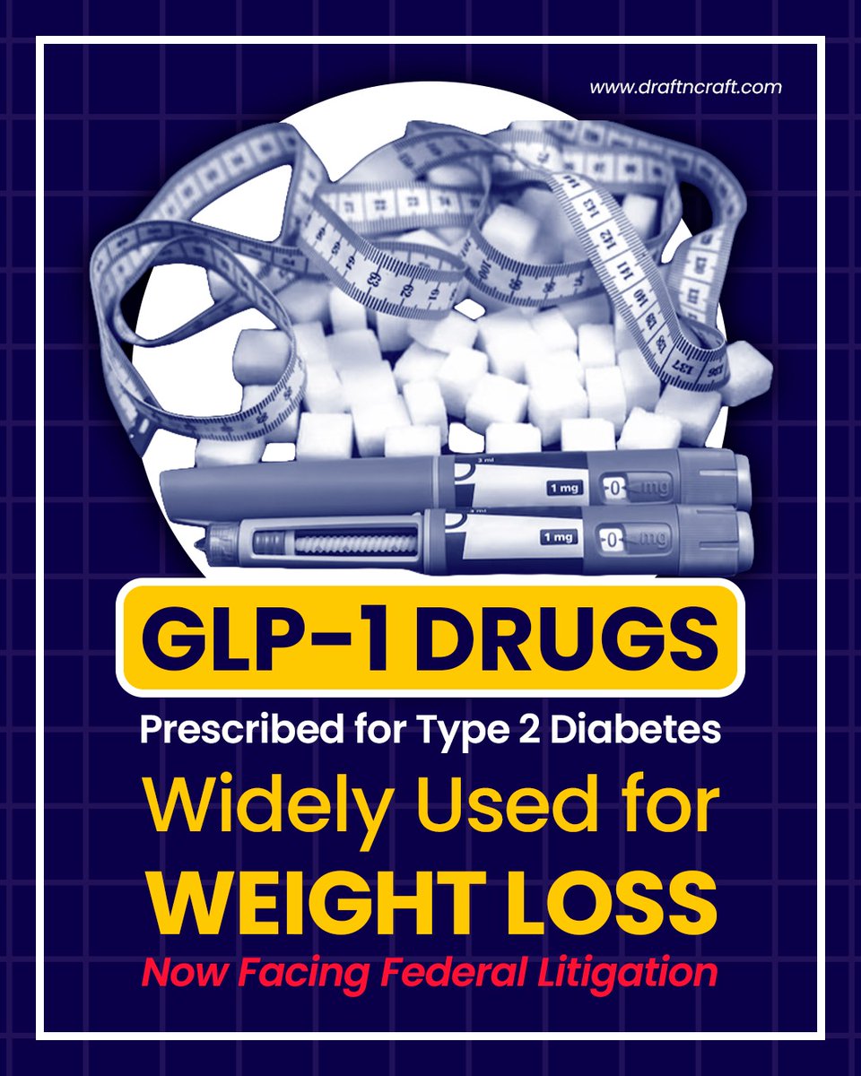 draftncraft's tweet photo. GLP-1 drugs like Ozempic, Wegovy, Rybelsus, and Mounjaro are now at the center of MDL 3094. Plaintiffs allege severe GI injuries and inadequate warnings. Draft n Craft supports law firms by turning complex medical records into clear case insights.
#MassTorts #GLP1 https://t.co/aC4QvctSfZ