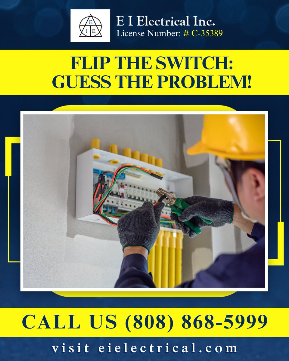 IElectrica55808's tweet image. Which switch or outlet needs a fix? Flickering lights, wobbly plugs, or both? ⚡

📞 Call us at (808) 868-5999 or visit eielectrical.com 

License Number: # C-35389

#EIElectricalInc #ElectricalOutlet