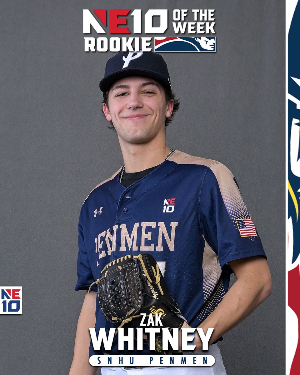 TheNortheast10's tweet photo. 𝐁𝐀𝐒𝐄𝐁𝐀𝐋𝐋 𝐑𝐄𝐏𝐎𝐑𝐓 ⚾️ 

Cumiskey and Whitney shine for @snhupenmen, while Kempf earns recognition after @PaceUAthletics secures a weekend sweep.

🔗: https://t.co/gkcJedDe0K 

#NE10EMBRACE | #NCAAD2 | #D2BSB https://t.co/1i7LYa29z8