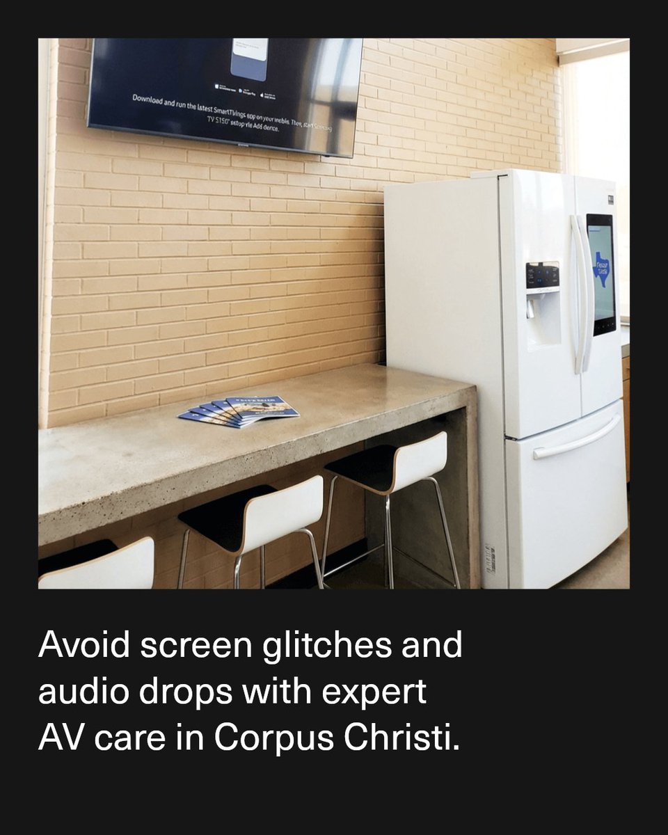 Txonsitetechs's tweet photo. Flickering screens or audio drops? Your AV setup needs expert care. Trust TexasTechs in Corpus Christi to fix it right, fast.

See how TexasTechs guarantees rapid, reliable setup with no headaches. https://t.co/WSJxYdQ9oO https://t.co/yfRQ8vajgS