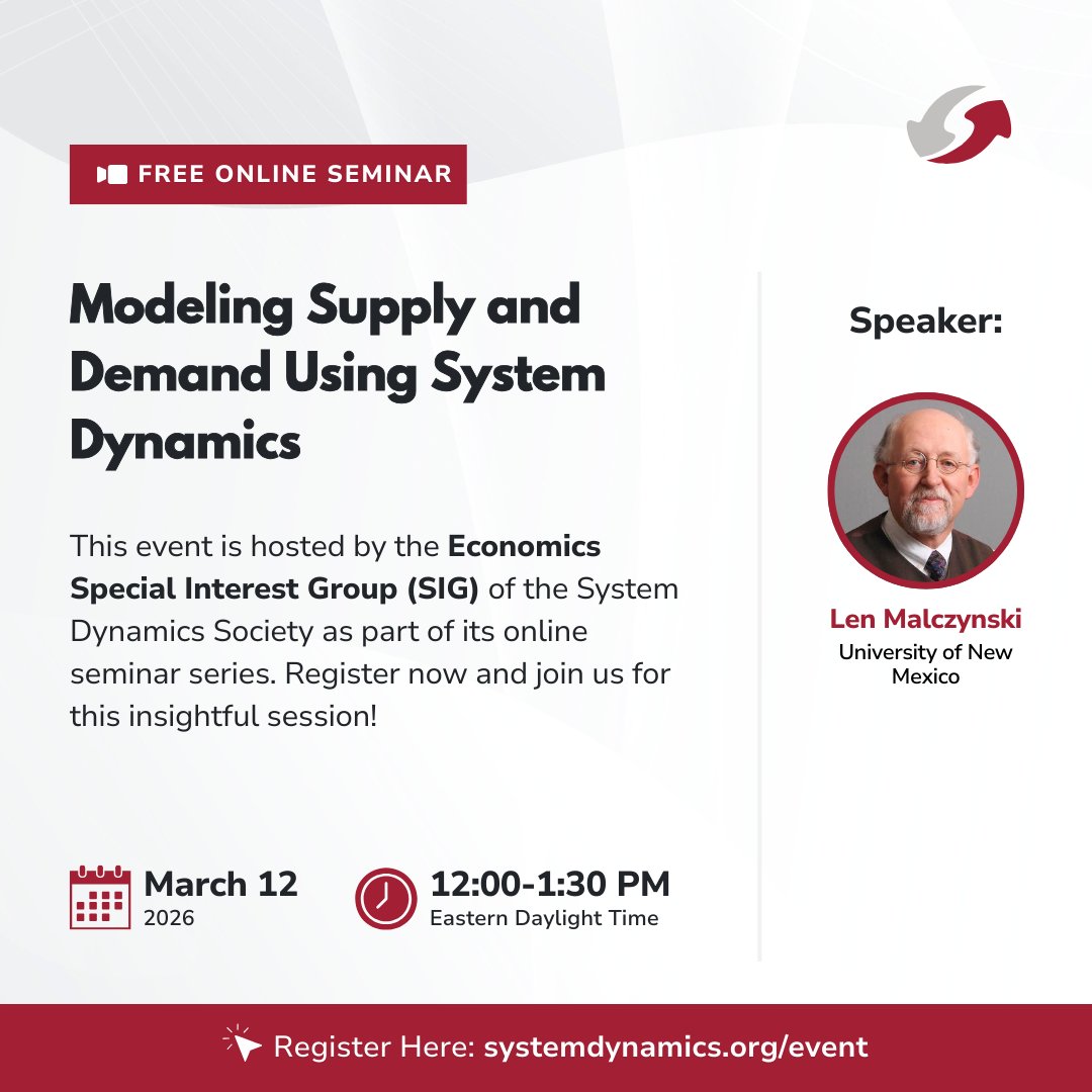 System Dynamics Society tweet media