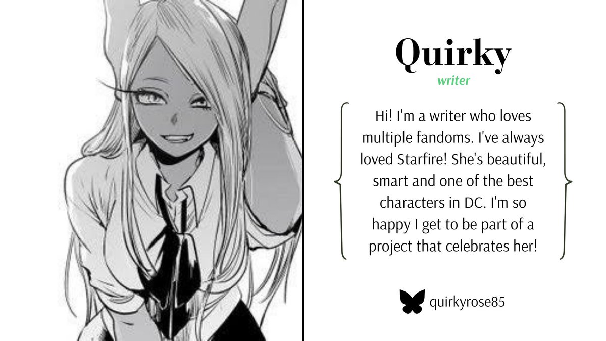 CONTRIBUTOR SPOTLIGHTS 💫
Next up, please welcome page &amp; merch artist Finn/Fiona (r4mdisk on Tumblr &amp; Instagram) and writer Quirky (quirkyrose85 on Bluesky)!