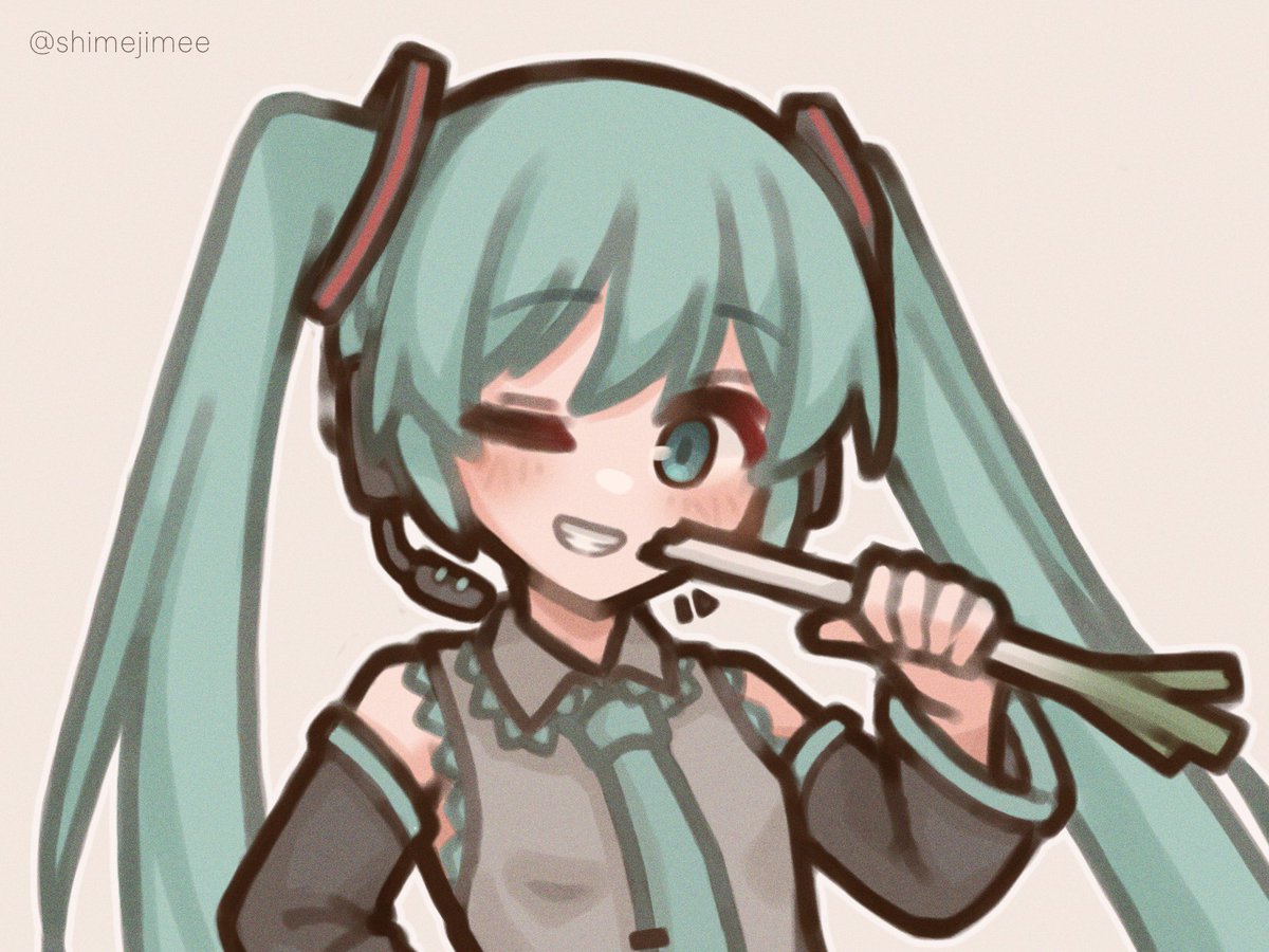 bit of a rushed drawing for miku day. #ミクの日2026 #初音ミク