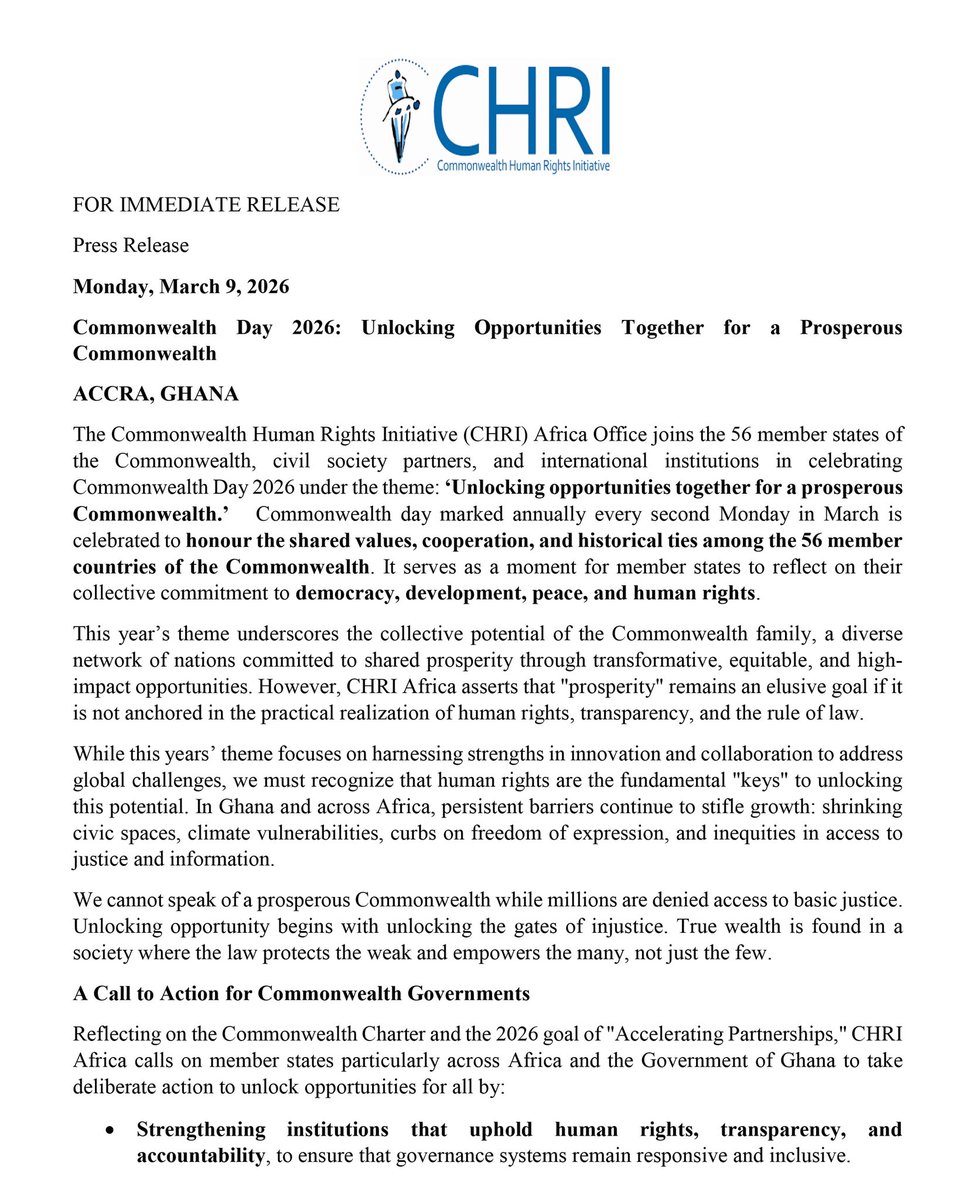CHRI Africa Office tweet media