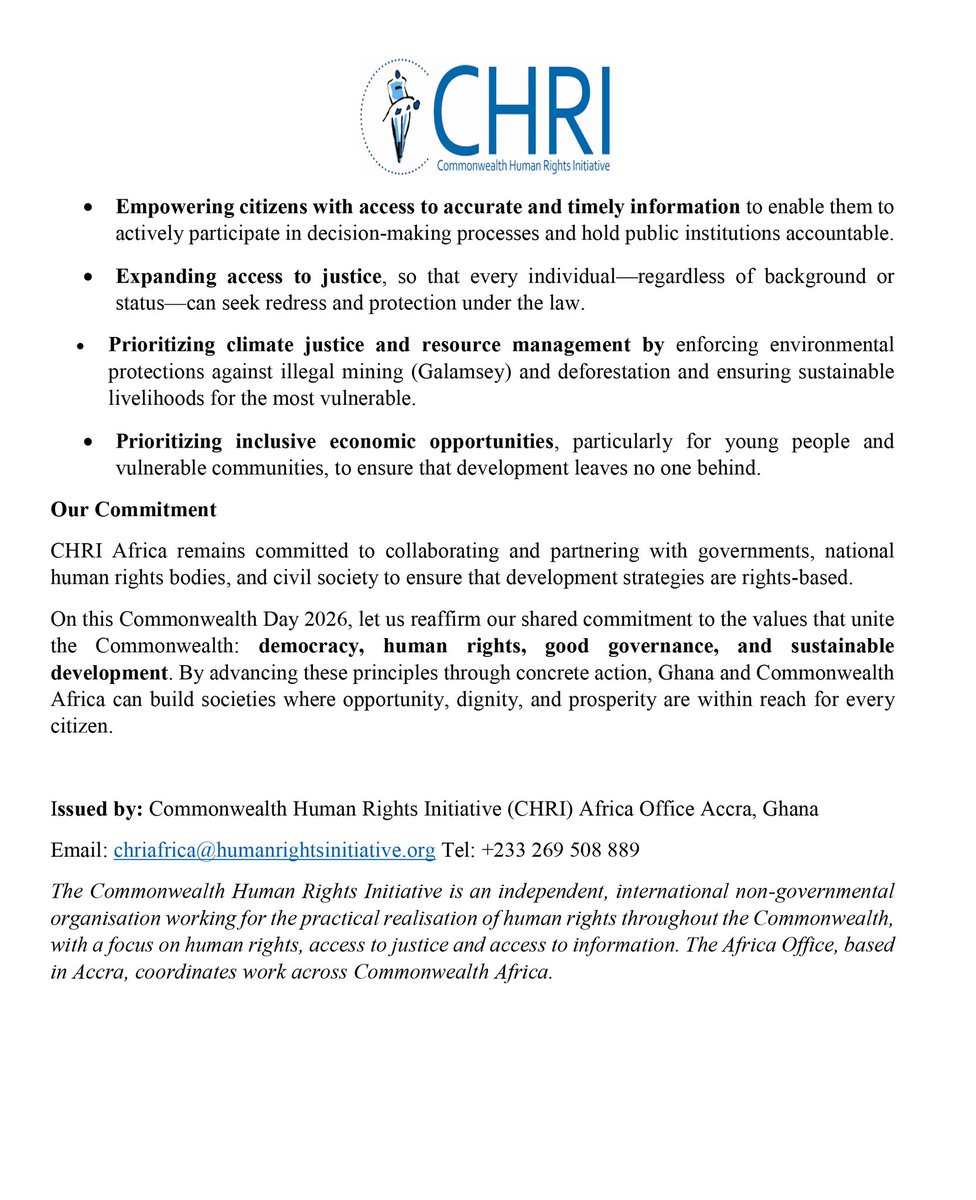 CHRI Africa Office tweet media