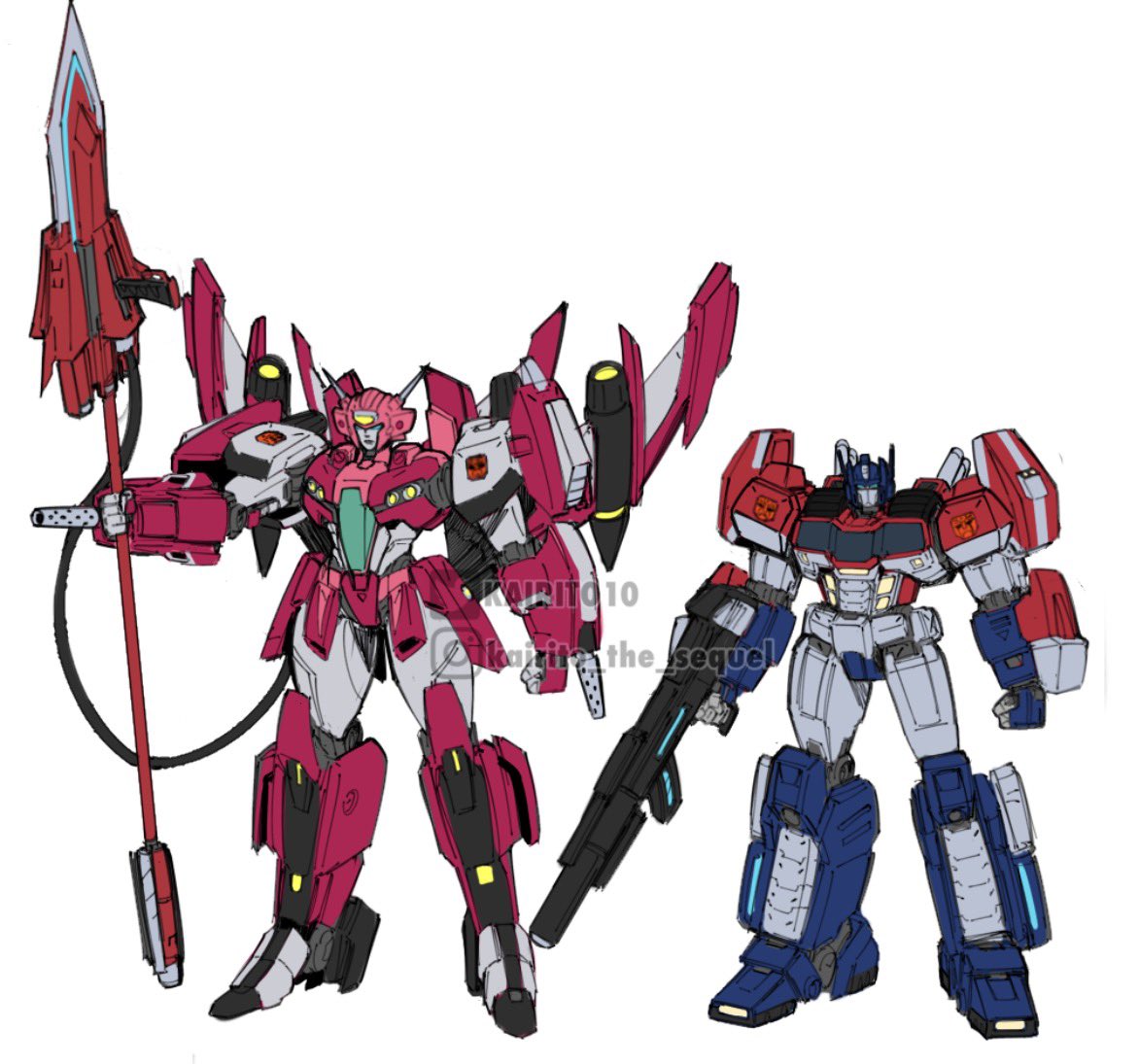 Oh yeah, here was how he scales with Elita if anyone was curious. Not as big of a height difference as I thought it would be. Might do bumblebee next I don’t know