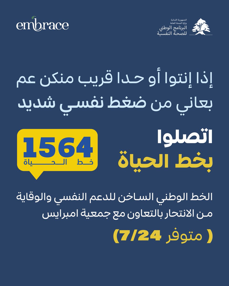 National Mental Health Programme Lebanon tweet media