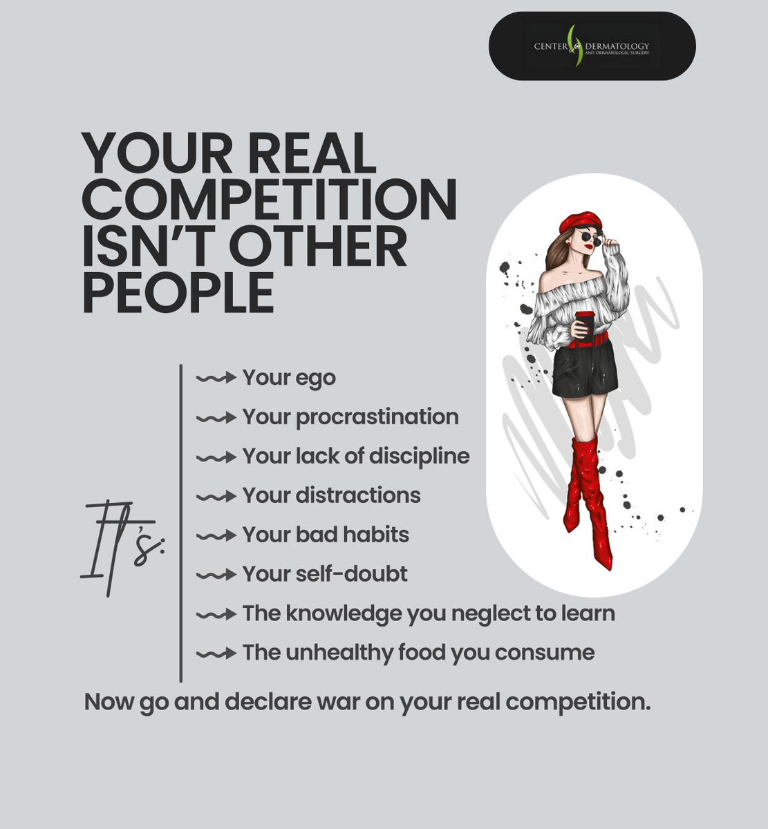 ctr4dermatology's tweet image. Every morning is a chance to rise above old habits and choose growth. It's you versus you. .
.
.
ctr4dermatology.com
202-955-5757
.
.
.
#goodhabits #motivation #growth #washington #DC #centerfordermatology