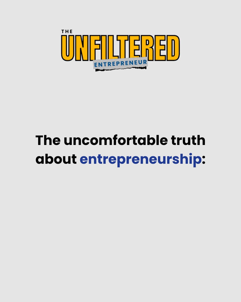 Unfltrd_entrep's tweet photo. Most people don’t fail in business.
They quit too early.

#unfilteredentrepreneur #founder #ceo #outwink https://t.co/NBoH70B68K