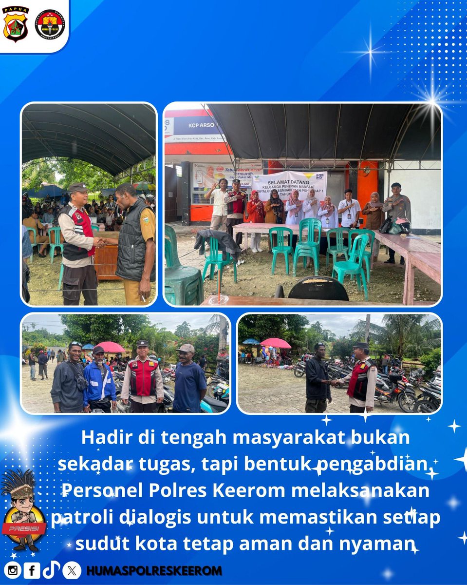 Kehadiran kami bukan hanya tentang seragam, tapi tentang jalinan silaturahmi. Menjaga keamanan adalah tugas, namun merangkul hati masyarakat adalah bentuk pengabdian yang tulus

#Darikeeromuntukindonesia