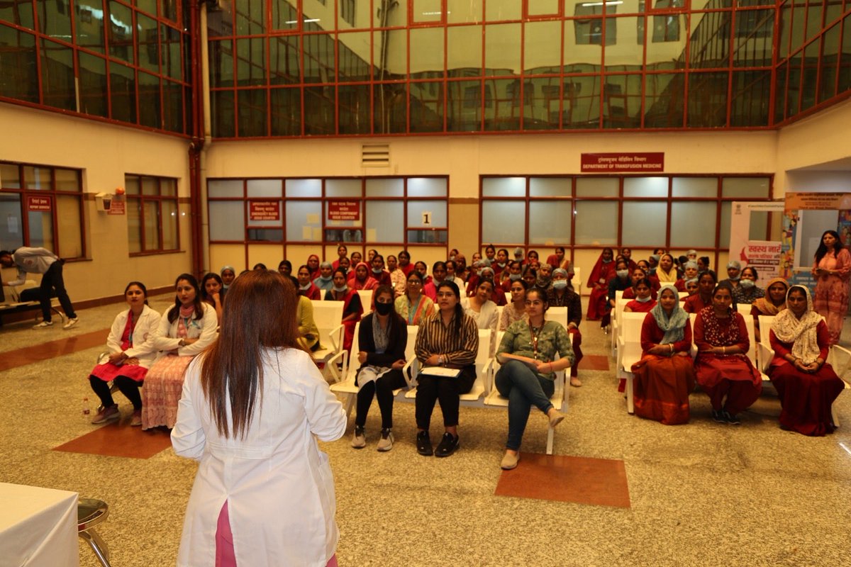 aiims_jodhpur's tweet photo. AIIMS Jodhpur organized a Women’s Health Check-up & Awareness Camp to mark International Women’s Day, aligned with the theme “Give To Gain.”

The camp promoted preventive healthcare through Hb screening for anemia, breast cancer screening, Pap smear testing for cervical cancer, nutrition counselling, obesity management, and voluntary blood donation.

#InternationalWomensDay #WomensHealth #PreventiveHealthcare #GiveToGain

@JPNadda @mpprataprao @AnupriyaSPatel @MoHFW_INDIA