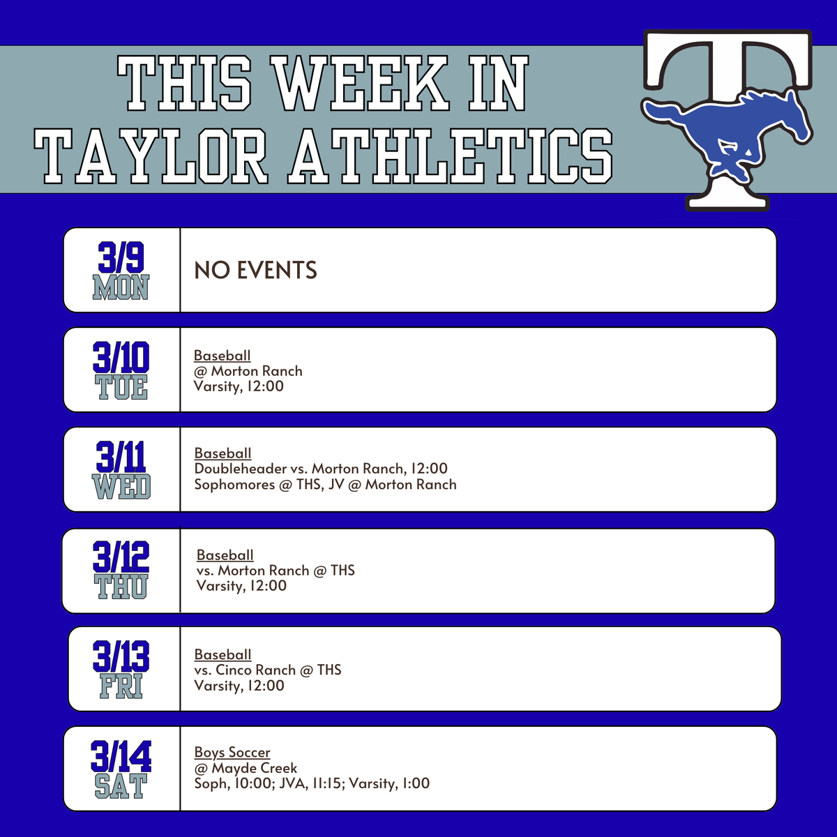 Taylor Athletics (Katy ISD) tweet media