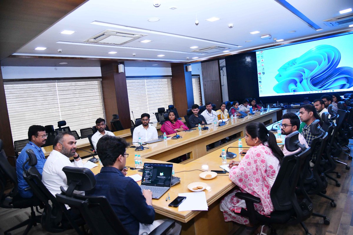 CommissionrGHMC's tweet photo. Sanitation Monitoring Intensified Under Praja Palana – Pragati Pranalika

GHMC Commissioner R. V. Karnan Garu, held a meeting with 18 Group-I trainee Municipal Commissioners and directed them to intensify monitoring of sanitation activities across the city for the next six days.  

The trainee officers were instructed to be present in the field from 5:30 AM to supervise sanitation operations in their allotted areas, review the deployment of sanitation workers and supervisors, and monitor the functioning of SAT, Ramky, and other sanitation vehicles. 

They were also directed to submit daily field reports, while Webex review meetings will be conducted every evening to assess field-level progress.

Additional Commissioners Manda Makarandu and Ravi Kiran were present at the meeting.

#GHMC #Hyderabad #PrajaPalana #PragathiPranalika #FieldMonitoring

@IPRTelangana
@TelanganaCS
@TelanganaCMO
@jayesh_ranjan