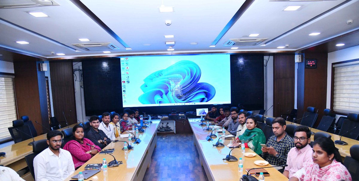 CommissionrGHMC's tweet photo. Sanitation Monitoring Intensified Under Praja Palana – Pragati Pranalika

GHMC Commissioner R. V. Karnan Garu, held a meeting with 18 Group-I trainee Municipal Commissioners and directed them to intensify monitoring of sanitation activities across the city for the next six days.  

The trainee officers were instructed to be present in the field from 5:30 AM to supervise sanitation operations in their allotted areas, review the deployment of sanitation workers and supervisors, and monitor the functioning of SAT, Ramky, and other sanitation vehicles. 

They were also directed to submit daily field reports, while Webex review meetings will be conducted every evening to assess field-level progress.

Additional Commissioners Manda Makarandu and Ravi Kiran were present at the meeting.

#GHMC #Hyderabad #PrajaPalana #PragathiPranalika #FieldMonitoring

@IPRTelangana
@TelanganaCS
@TelanganaCMO
@jayesh_ranjan