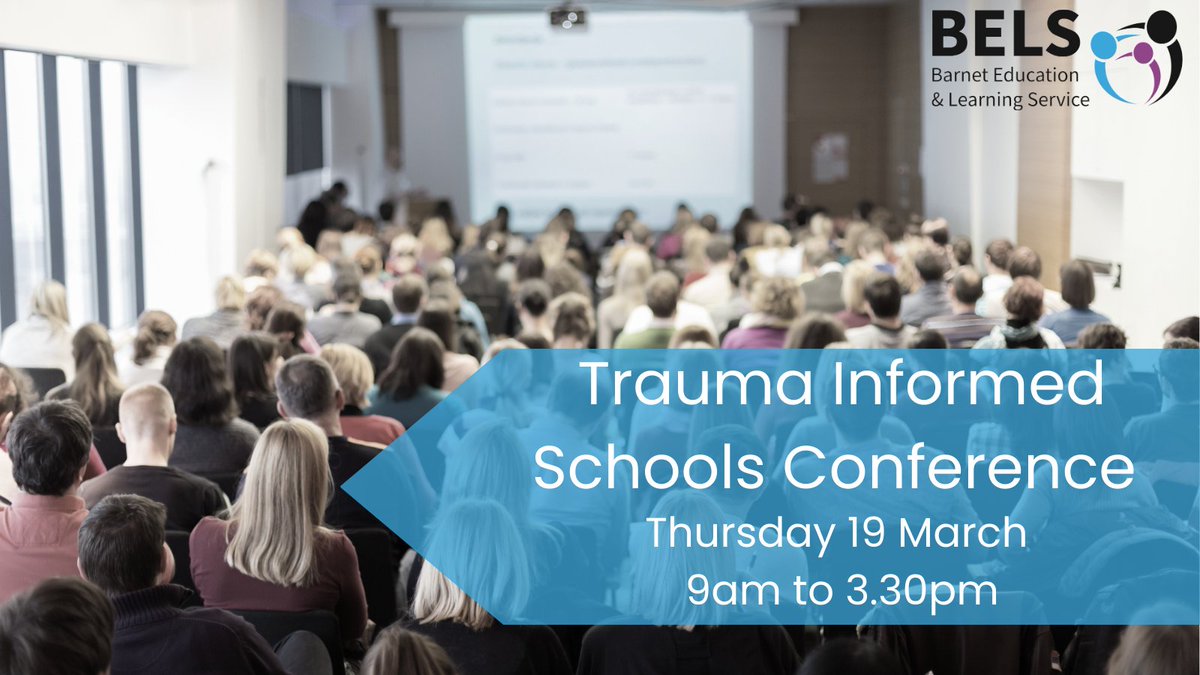 BELSBarnet's tweet photo. An opportunity to hear about the impact of becoming a trauma informed school from some of the leading speakers in the field. The day will explore the benefits of taking a relational approach and the difference it can make.

https://t.co/tyUdf9wKTc https://t.co/wxbFAbKO7r