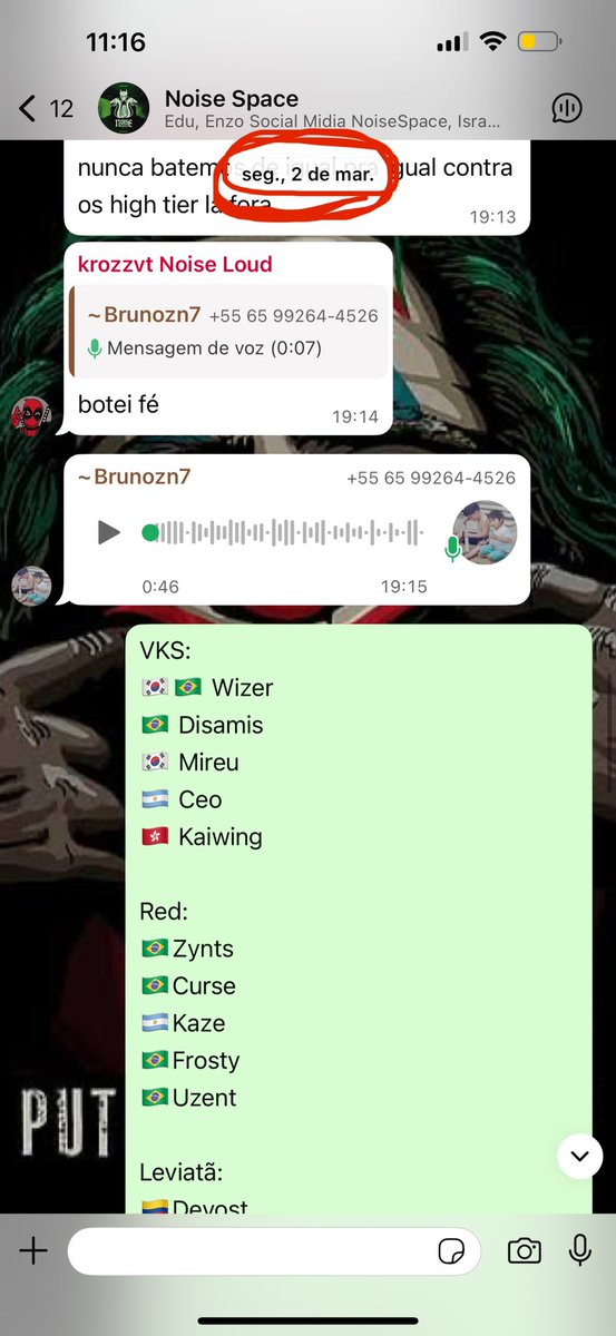 NoiseSpaceLoud's tweet photo. Todas essas notícias postadas recentemente já haviam sido informadas em nosso grupo do WhatsApp anteriormente, tudo em primeira mão pra vocês… 
Se ainda não fazem parte do nosso grupo e queiram ficar antenados sobre tudo que rola nos bastidores do CBLOL, cola com a gente… 
📡Notícias dos bastidores e tudo que está rolando de fofoca, com foco principal (é claro) na nossa Loud!

OBS: informações não foram postadas anteriormente em nossa página devido aos ataques destinados a página em última publicação noticiando a intenção da Loud a respeito da troca do Jean Mago… então se quiser ficar por dentro das noticiais, apenas no nosso grupo do WhatsApp!