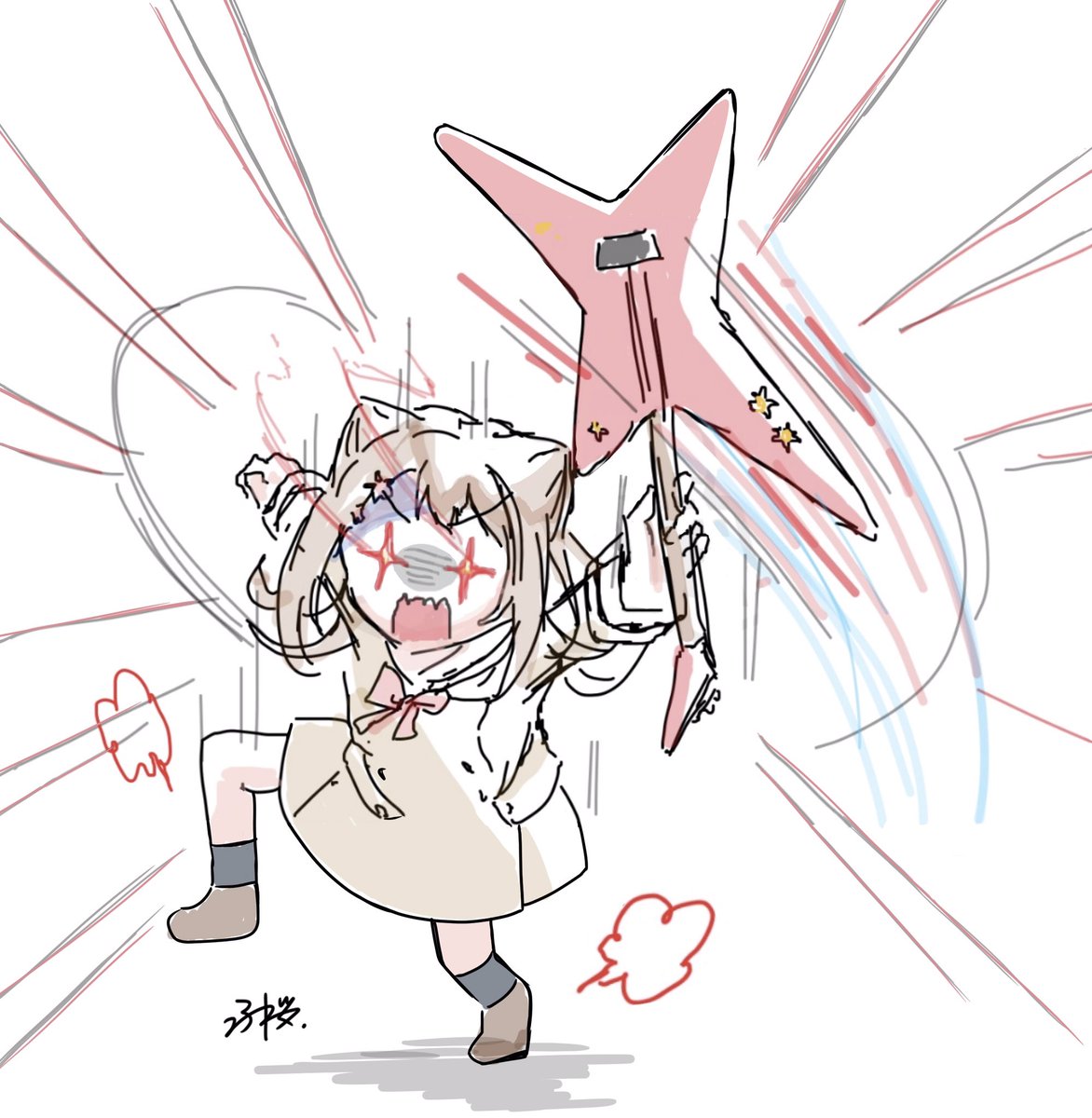 shifo_514's tweet photo. 昨日ガーティックフォンで描いた戸山さん、妙にツボにハマってくれた方がいたので全体図加筆してみました笑 https://t.co/xOLOaKsGDF