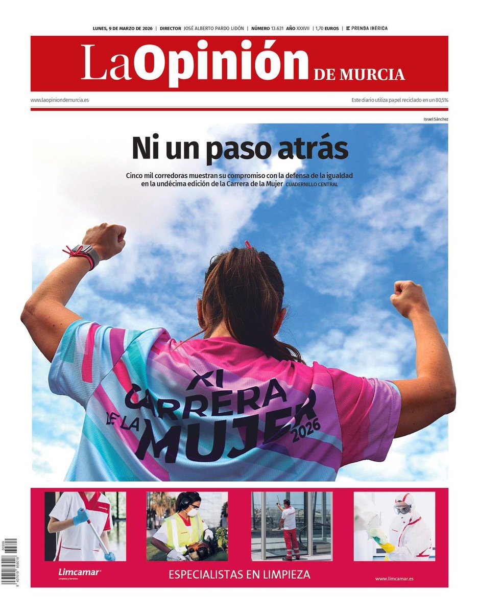 aldocwy95's tweet photo. La portada de hoy de La Opinión de Murcia está para quemarse a lo bonzo en la puerta del Ayuntamiento https://t.co/HyCeWNWaHp