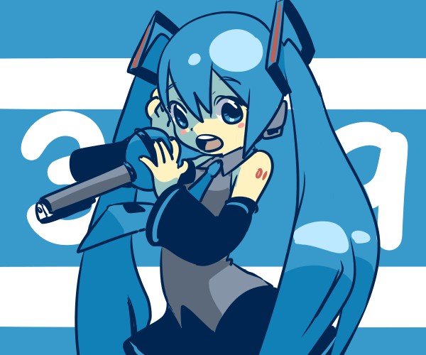 初音ミク 「39」|ぼぞんのイラスト