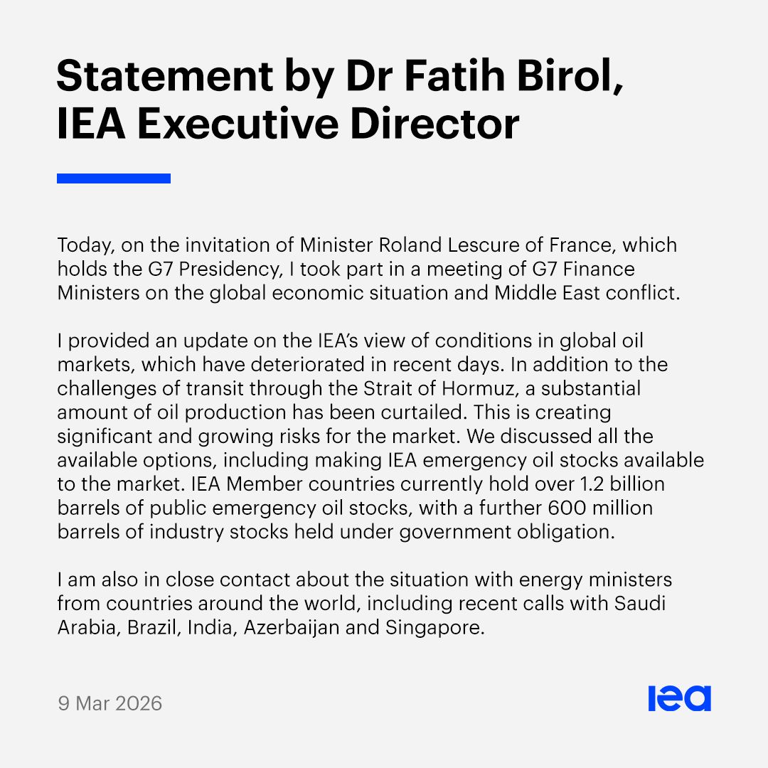 Fatih Birol tweet media