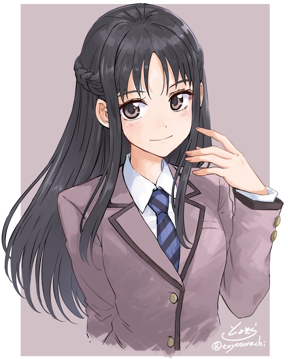 「【オリキャラ】 以前描いたのに 手描き足したりちょっと修正したり #oc」|とよそら(ずっと試運転)のイラスト