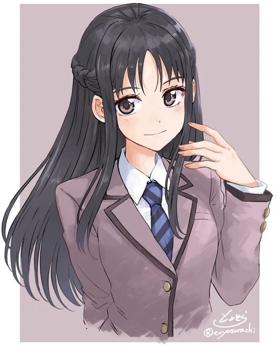 【オリキャラ】 以前描いたのに 手描き足したりちょっと修正したり #oc
