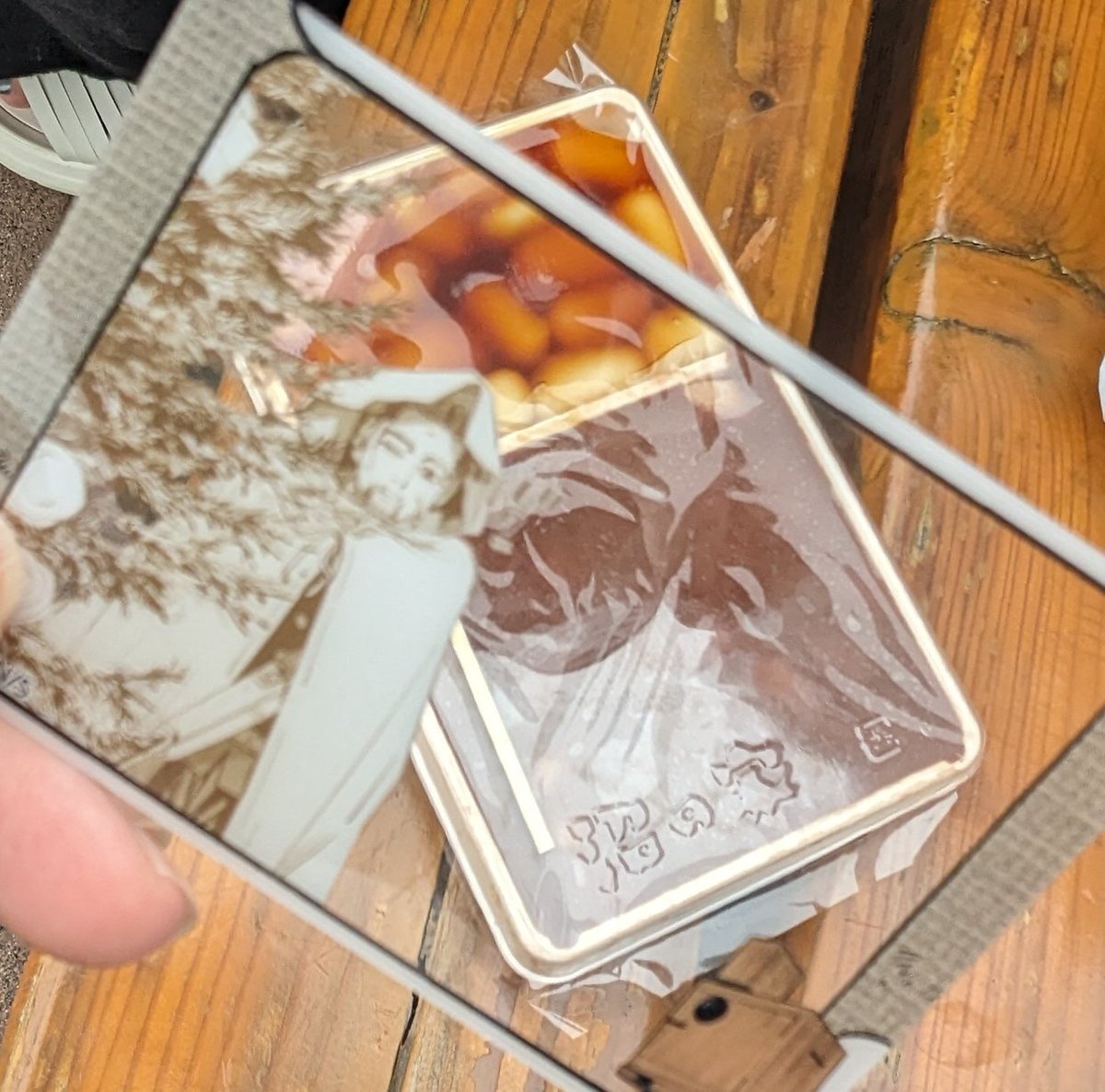 ﾊｺﾀﾞﾃ展の時にﾀﾍﾞﾀﾖ……（引いたクリアカードを添えて）