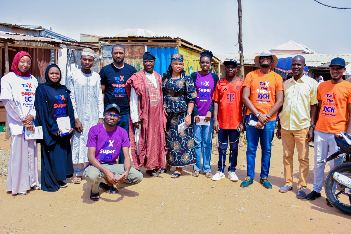 TCafrica__'s tweet photo. As part of our ongoing advocacy efforts, TinT–FollowTaxes conducted a street campaign #TaxTheSuperRich in Kaduna State  to promote awareness on fair and progressive taxation. The campaign was supported by Oxfam International to strengthen mobilisation and increase visibility for https://t.co/xvyidWUJUS