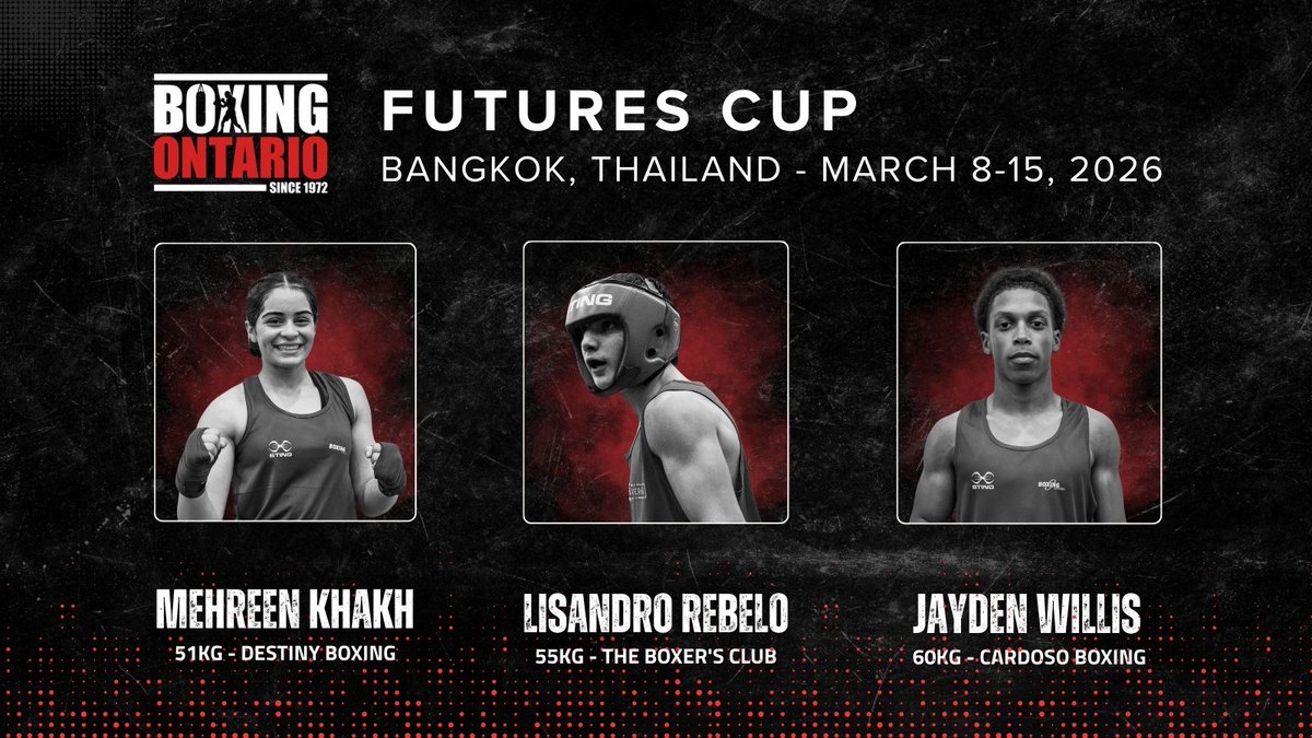 BoxingOntario's tweet photo. Meet the Ontario athletes representing Canada at the Futures Cup in Thailand! Learn more: https://t.co/CLGwNsoKQo https://t.co/63zUm2MFql