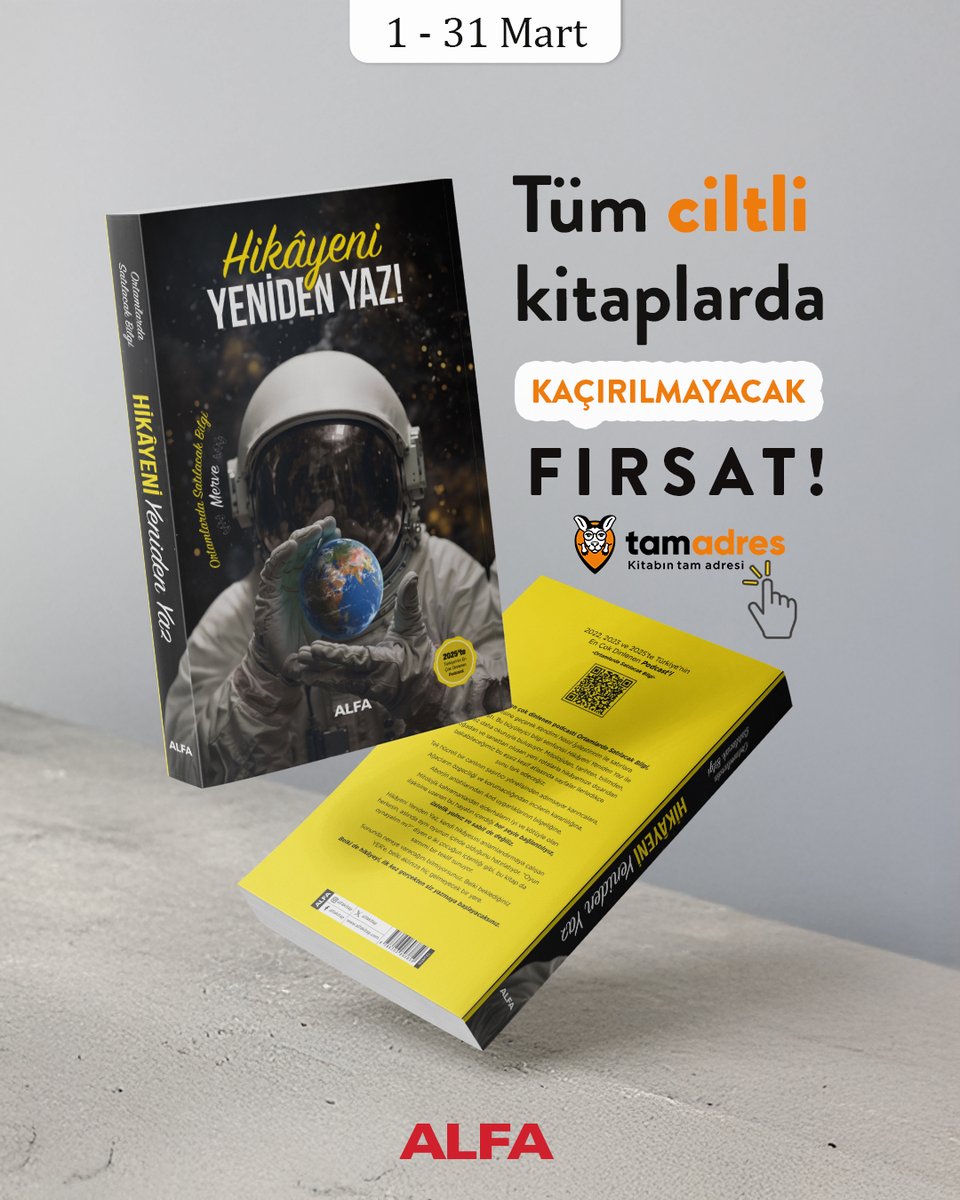 alfakitap's tweet photo. Özel ciltli baskılar başta olmak üzere en sevilen eserler, çok satanlar ve tüm Alfa kitaplarında Mart ayına özel kaçırılmayacak fırsatlar var.

1–31 Mart tarihleri arasında geçerli bu özel fiyatlar yalnızca https://t.co/MPQCxXWJ7q’da.

https://t.co/t0MEXQEMjv

#AlfaYayınları #MartKampanyası
