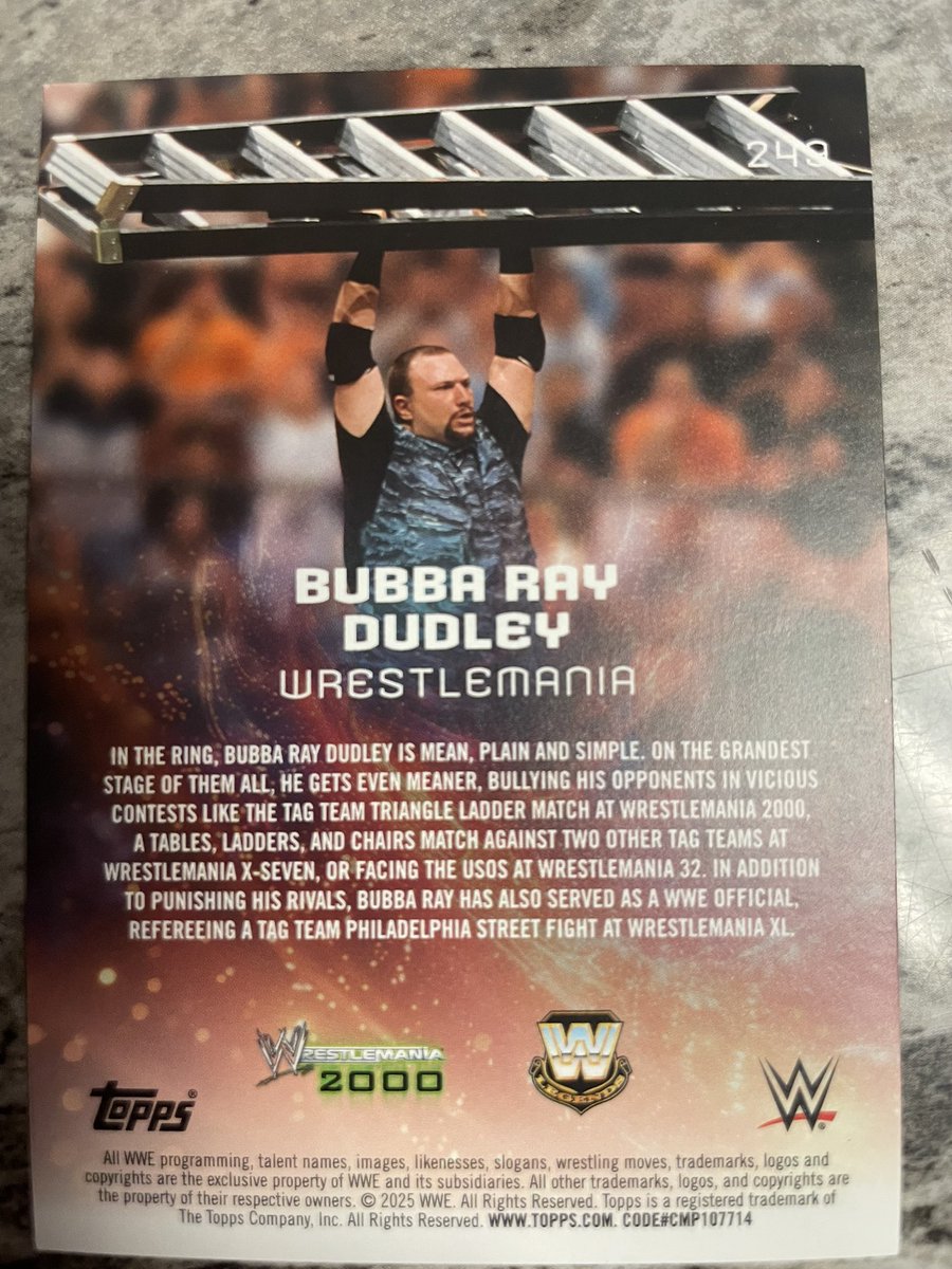 rustybusch's tweet photo. @bullyray5150 
Bought a pack of wrestle cards and look who I got. 
WWE HOFer
TNA HOFer
The most decorated tag team wrestler 
catzilla himself 
The Prince of PrimeRib
A groovy cat
And a damn handsome man…. https://t.co/X7y3KsXQty