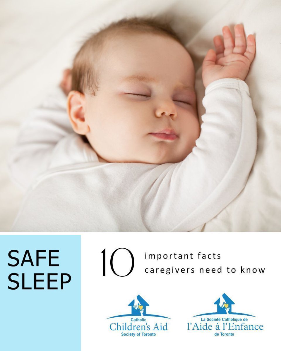 ccastoronto's tweet image. #Safesleepweek is March 9–13. Every nap &amp;amp; every night matters. Babies sleep safest alone, on their back, in a crib—with a firm surface, no soft items, no hats, &amp;amp; no overheating. Click for the top 10 tips and help keep little ones safe: buff.ly/GKVPzTQ 
#InfantSafety #CCAS
