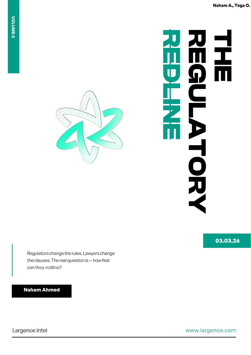 LargenceIntel's tweet photo. Regulators change the rules.
 Lawyers change the clauses.

But the real question is — how fast can they redline?

Introducing the first of six pillars of Largence Intel. More soon.

#LegalDrafting #LegalIntel #LegalInnovation https://t.co/8X5C1gFJbU