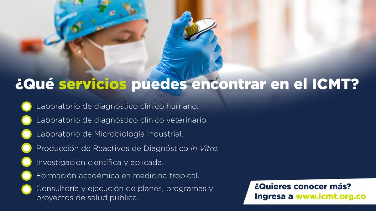 ICMT: Instituto Colombiano de Medicina Tropical tweet media