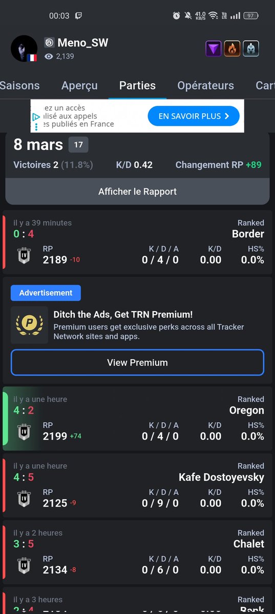 Meno_SW's tweet photo. 1) ��a, c'est ma façon de... Comment dire ça... Fuire la douleur provoquée par l'échec sur Rainbow Six Siege depuis quelques temps, mais hier j'ai clairement pété un câble, ça faisait un moment que je n'avais pas gueulé autant de fois et aussi fort après des potatoes de ma part.. https://t.co/lUfcG0LaGW