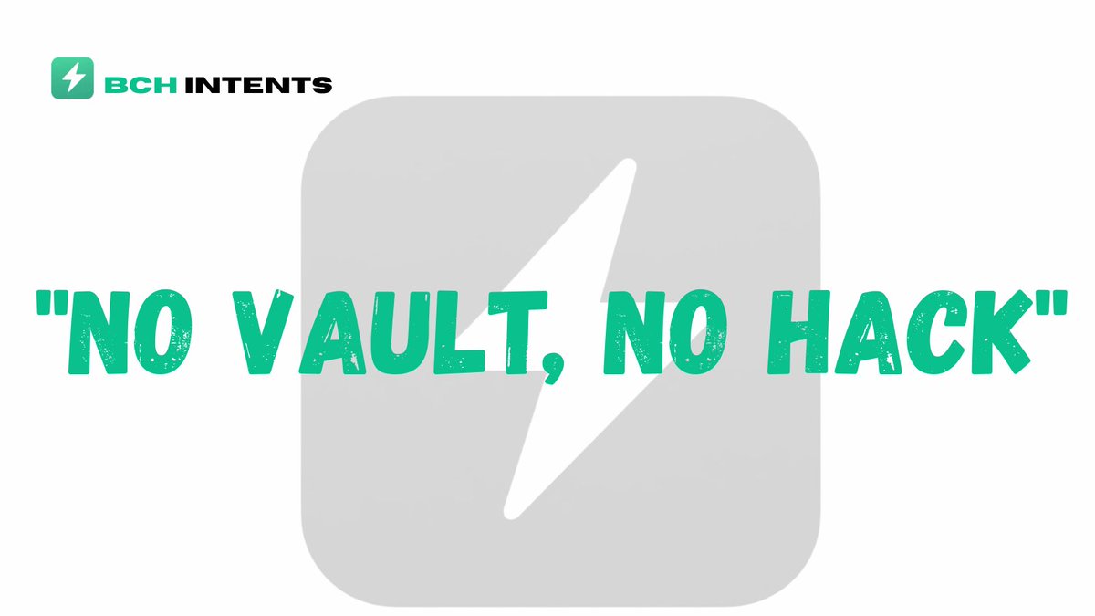 BCH Intents Protocol tweet media