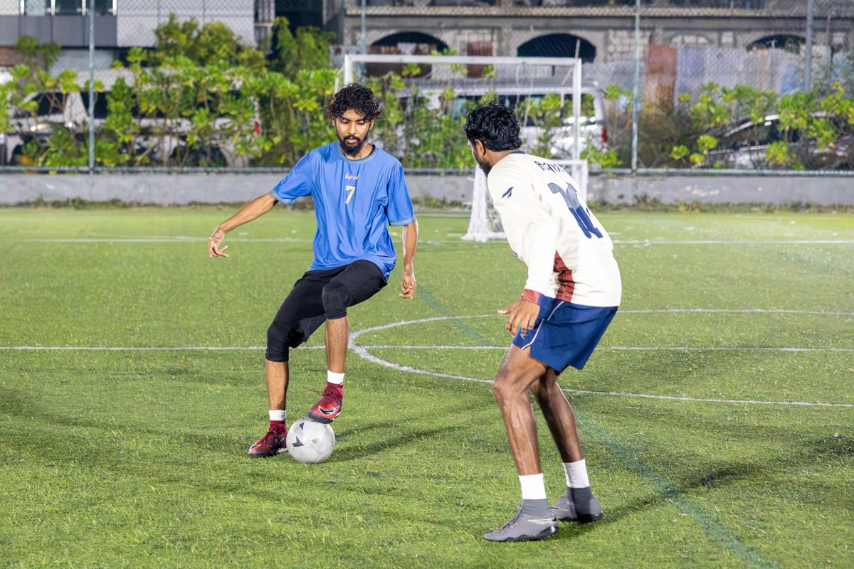 ImmigrationMV's tweet photo. The Controller General of Immigration, CP (Retd) Ahmed Faseeh, and Deputy Controller Ahmed Ashfan attended the Airports TriCup 2026, organized annually by the Airport Division during Ramadan, which concluded last night. The tournament was won by the Seaport Division after a compelling match against Airport Batch A, which ended in a penalty shootout.