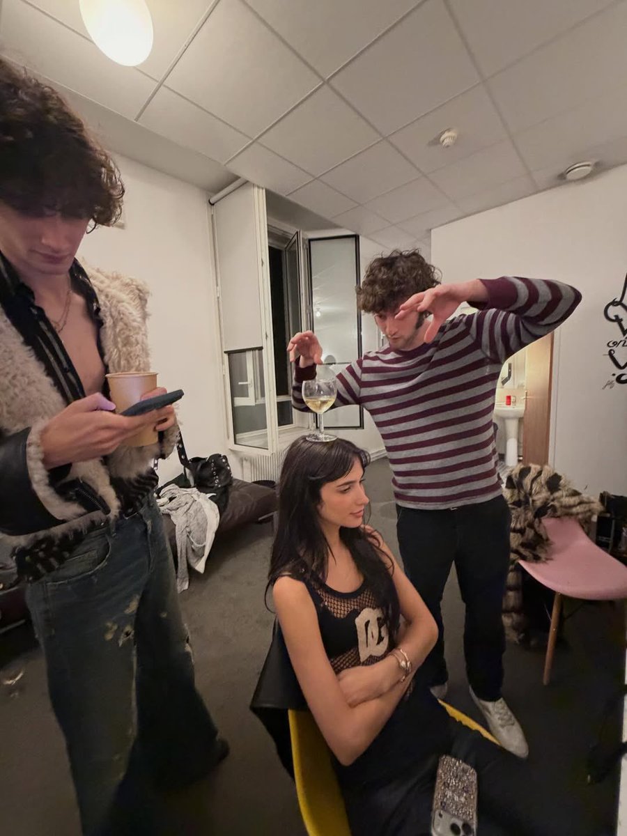 Dominic Sessa and Sombr in one frame (real)