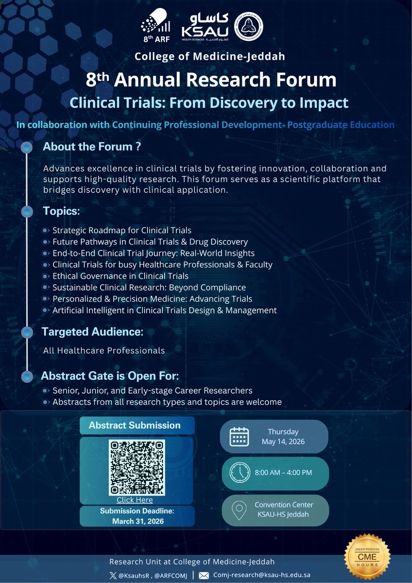 8th Annual Research Forum-COMJ tweet media