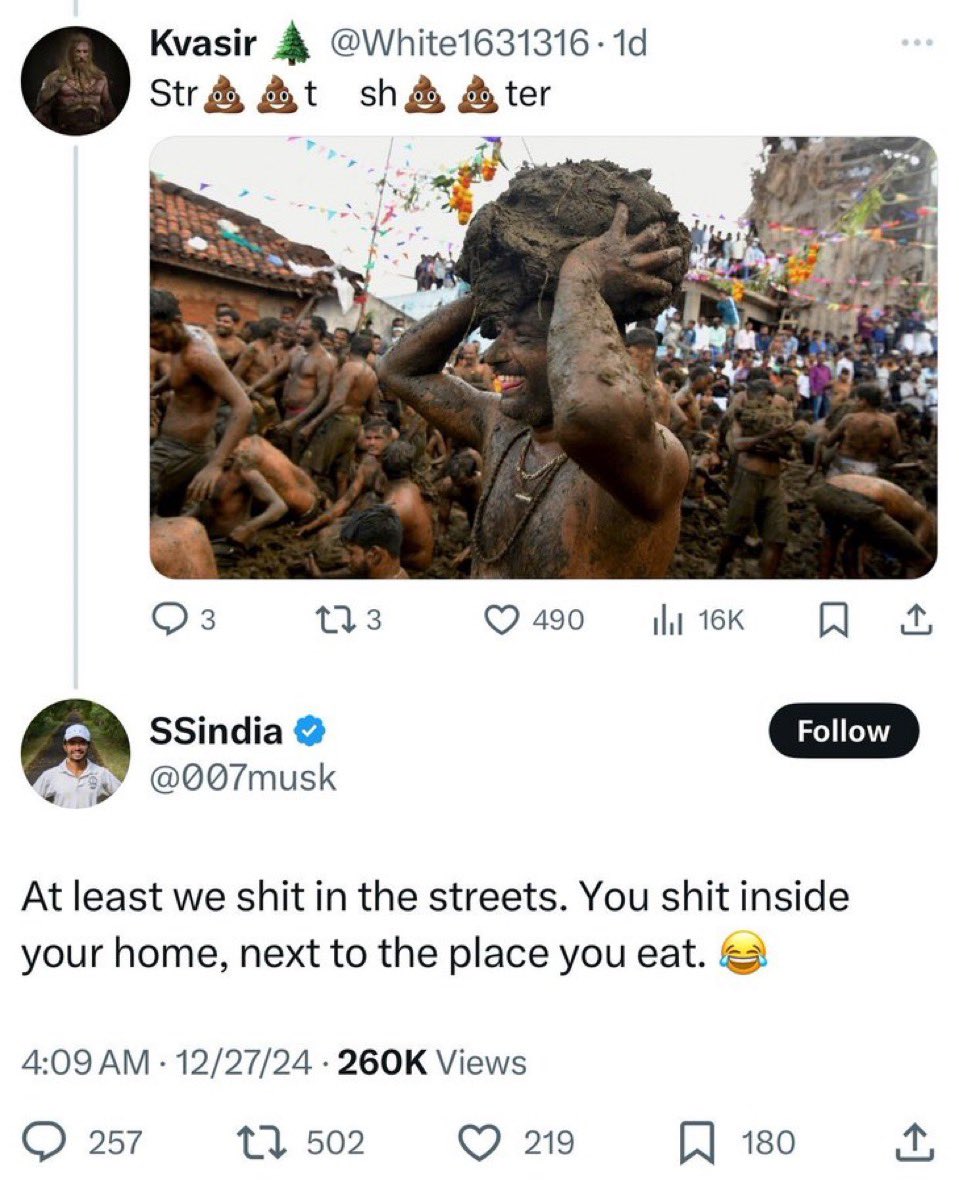 not_rekt_11's tweet photo. You can’t fix Indians. 

You just can’t… https://t.co/c7M9ao9XEZ