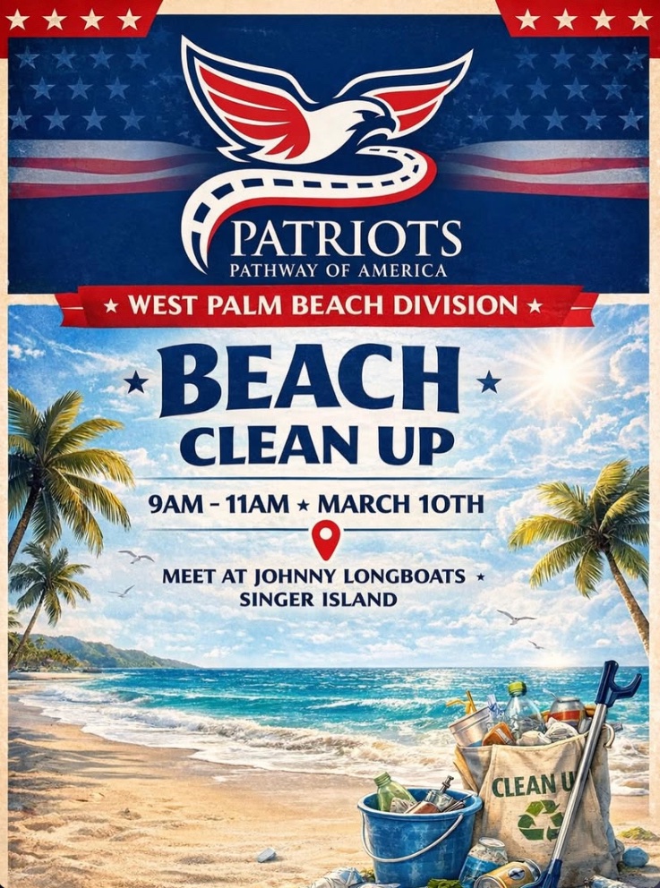 MissFlorida1776's tweet photo. Hey! The @PPOA_org #WestPalmBeach Division will be conducting a #BeachCleanUp THIS Tuesday from 9am to 11am!

DM the PPOA WPB IG account if you're interested in coming out! 

Patriots care about their environment!!

See you all Tuesday! Can't wait! 

https://t.co/LQZjdsm2te https://t.co/w5fY9bdhsX