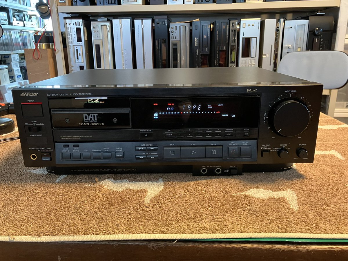 T5632 Victor DATレコーダー DATデッキ XD-Z909 ビクター 通電確認のみ