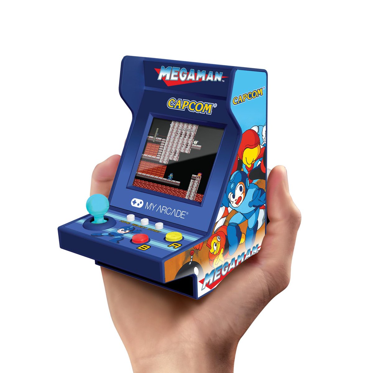 MY ARCADE Mega-Man Pico Player: 3.7" Portable Tiny Arcade Video Game with 6 Retro Games, 2" Screen Color Display, Small $19.99 via Amazon (Prime Eligible). #ad ow.ly/2Nly50YrhXW