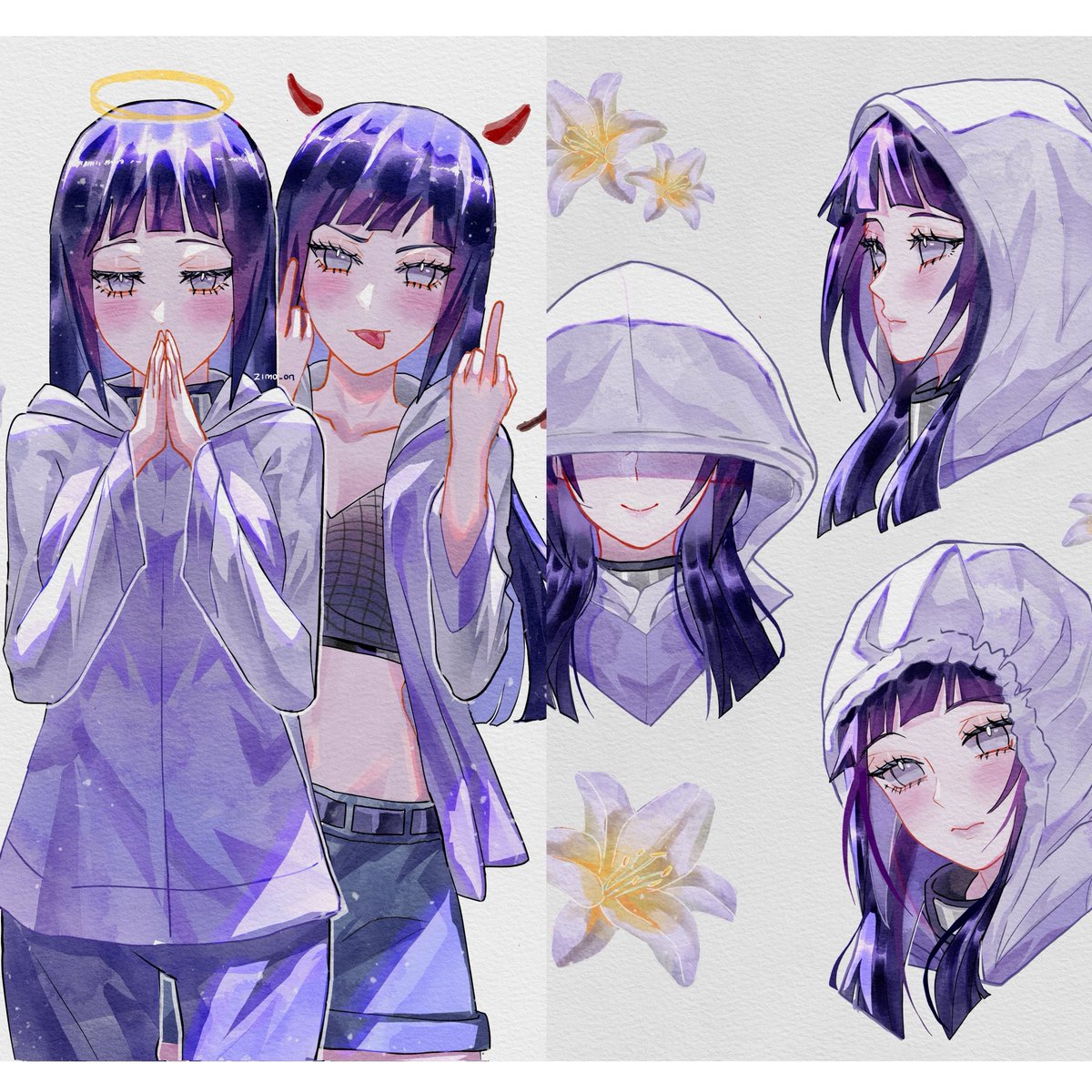 zimo_on's tweet photo. My journey with this artstyle so far in 2026, I promise I'll get better and better and better😼 https://t.co/qeN0Tcplgr