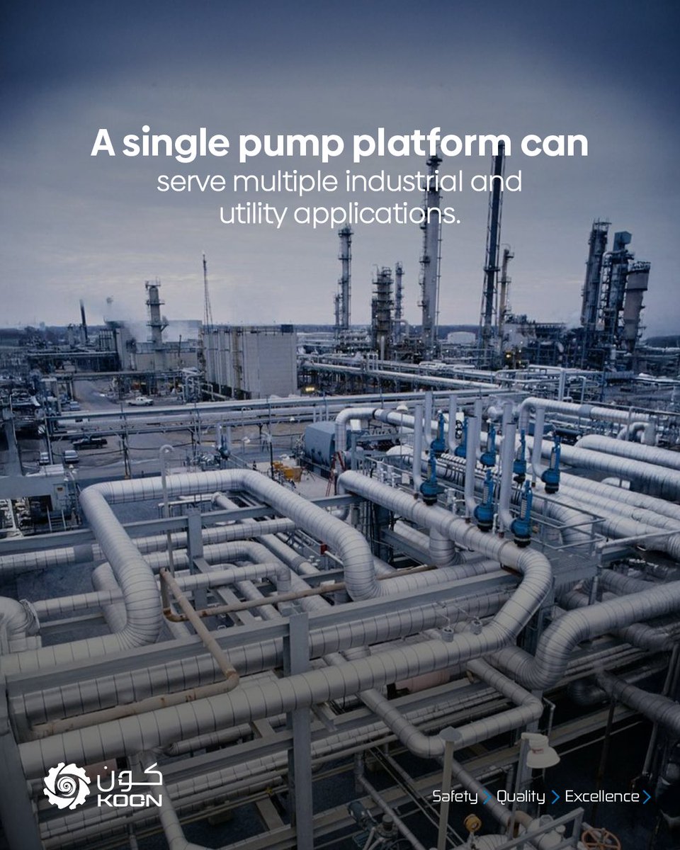 koontrading's tweet image. Industrial water systems require flexibility across different processes. A modular pump platform supports pressure boosting, process water, and treatment applications using one adaptable engineering concept.
#IndustrialPumping #ProcessWater #KOONProducts #WaterEngineering
