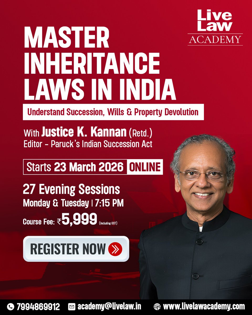 Livelaw Academy tweet media