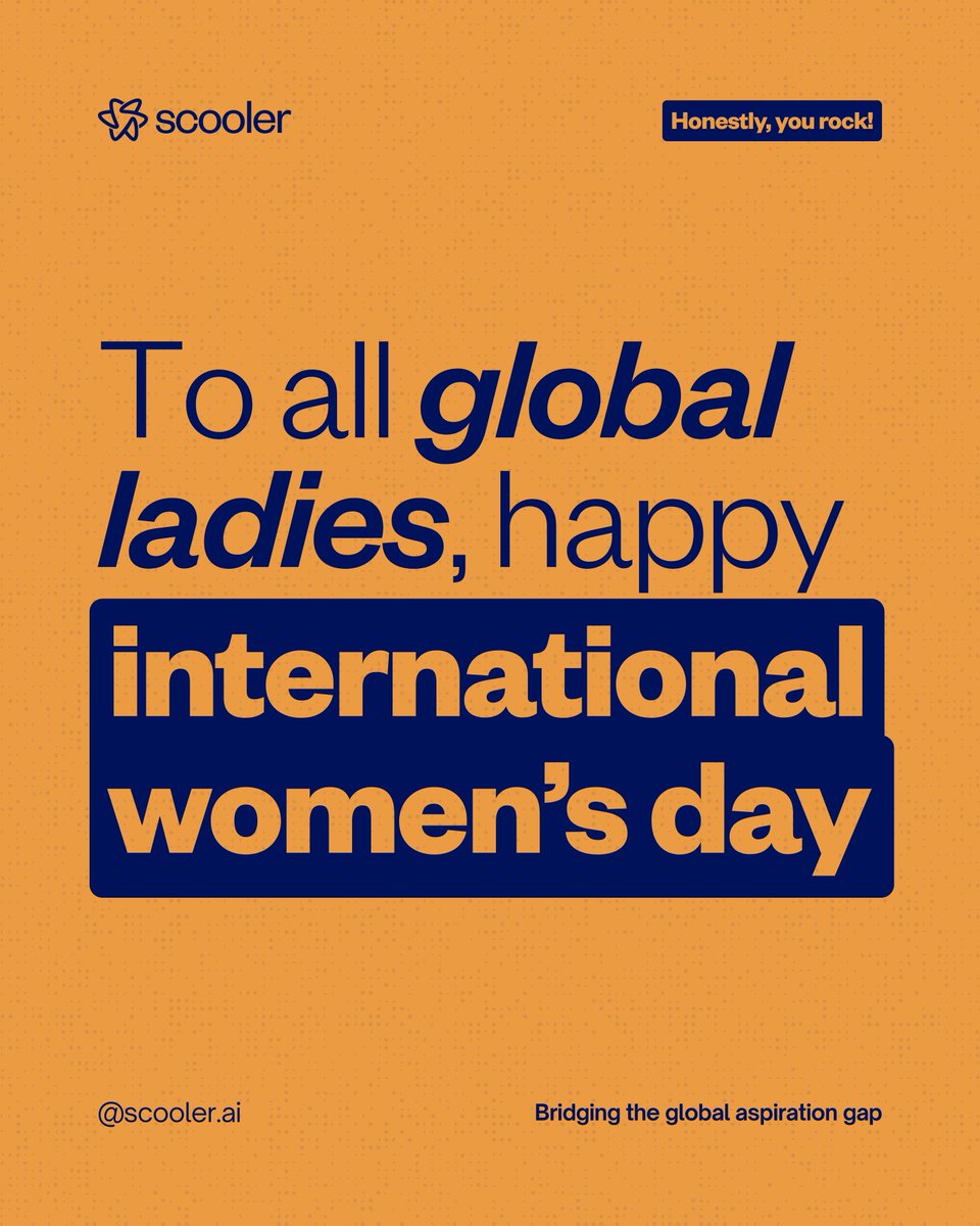 ScoolerAI's tweet photo. Today we celebrate the incredible women studying across borders
Women who leave home, embrace new cultures, and pursue education that will change lives and communities worldwide. 
#IWD #Scooler #Womenineducation #studyabroad https://t.co/aP8hm9QSGp
