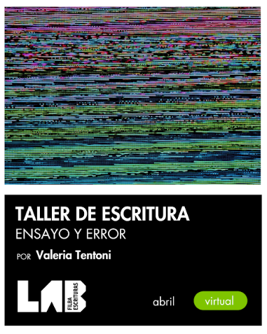 FundacionFilba's tweet photo. Para ir agendando: @ValeriaTentoni en el #LabDeEscrituras de abril.
➡️ Taller Ensayo y error: ¿Cuáles son las bases, alcances y filtraciones del ensayo? 

Anotate acá: https://t.co/1ScG8xyY8Y https://t.co/Q69ehxm0Pk